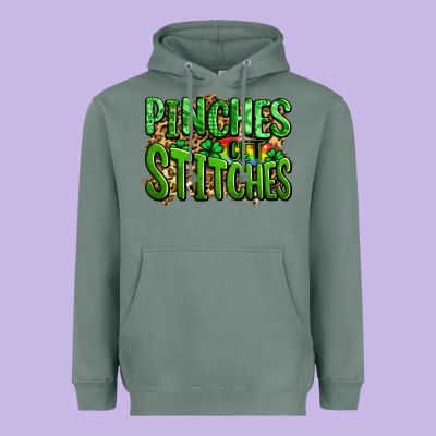 Pinches Get Stitches St Patricks Heavyweight Hoodie Designed By Lillyallendesigns