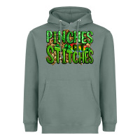 Sage pinches get stitches st patricks Heavyweight Hoodie - LillyAllenDesigns
