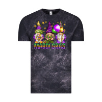 Cloud Black Mardi Gras crew with gnomes Vintage Tee - NancyCooperArtShop
