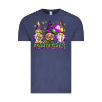 Vintage Denim Mardi Gras crew with gnomes Vintage Tee - NancyCooperArtShop