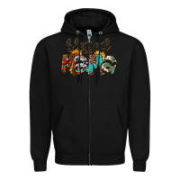 Black Blessed Mama Zipper Hoodie - FaDigitalArtStudio