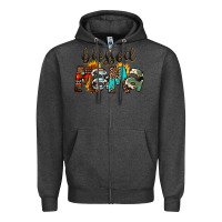 Charcoal Heather Blessed Mama Zipper Hoodie - FaDigitalArtStudio