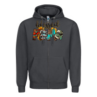 Smoke Blessed Mama Zipper Hoodie - FaDigitalArtStudio