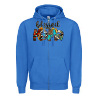 True Royal Blessed Mama Zipper Hoodie - FaDigitalArtStudio