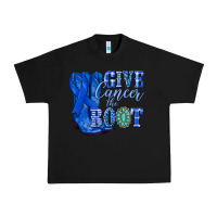 Black give cancer the boot colon cancer blue ribbon nca Urban Heavy Tee - NancyCooperArtShop