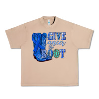Burro give cancer the boot colon cancer blue ribbon nca Urban Heavy Tee - NancyCooperArtShop