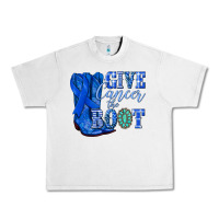 Lunar Rock give cancer the boot colon cancer blue ribbon nca Urban Heavy Tee - NancyCooperArtShop
