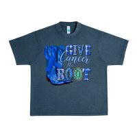 Midnight Navy give cancer the boot colon cancer blue ribbon nca Urban Heavy Tee - NancyCooperArtShop