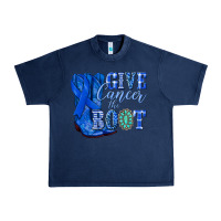 Navy give cancer the boot colon cancer blue ribbon nca Urban Heavy Tee - NancyCooperArtShop