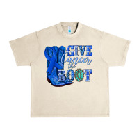 Sandshell give cancer the boot colon cancer blue ribbon nca Urban Heavy Tee - NancyCooperArtShop