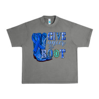 Tornado give cancer the boot colon cancer blue ribbon nca Urban Heavy Tee - NancyCooperArtShop