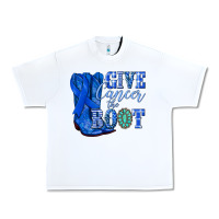 White give cancer the boot colon cancer blue ribbon nca Urban Heavy Tee - NancyCooperArtShop