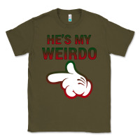 Army Green He's My Weirdo Galaxy Classic Tee - Bettercallsaul