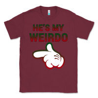 Burgundy He's My Weirdo Galaxy Classic Tee - Bettercallsaul