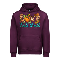 Mauve Wine love fall y'all Urban Hoodie - BarkalooDesign