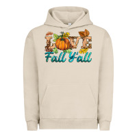 Pigment French Oak love fall y'all Urban Hoodie - BarkalooDesign
