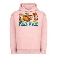 Pigment Salmon love fall y'all Urban Hoodie - BarkalooDesign