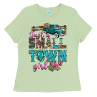 Just A Small Town Girl With Truck Ladies Tee | Teevron