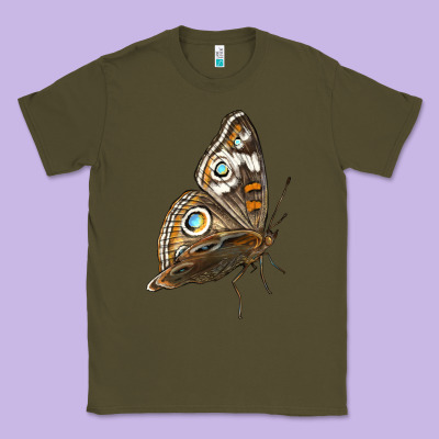 Flying Common Buckeye Butterfly Classic Tee Designed By Lillyallendesigns