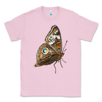 Bubblegum Pink Flying Common Buckeye Butterfly Classic Tee - LillyAllenDesigns