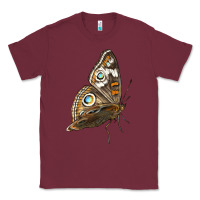 Burgundy Flying Common Buckeye Butterfly Classic Tee - LillyAllenDesigns