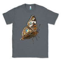 Charcoal Heather Flying Common Buckeye Butterfly Classic Tee - LillyAllenDesigns