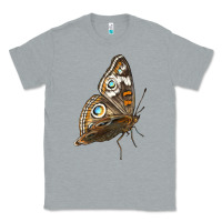 Heather Grey Flying Common Buckeye Butterfly Classic Tee - LillyAllenDesigns