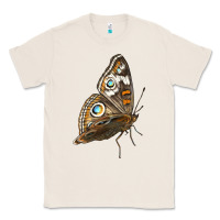 Natural Flying Common Buckeye Butterfly Classic Tee - LillyAllenDesigns