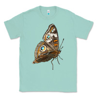 Seafoam Flying Common Buckeye Butterfly Classic Tee - LillyAllenDesigns