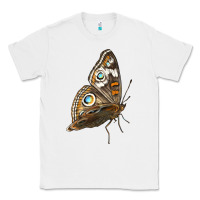 White Flying Common Buckeye Butterfly Classic Tee - LillyAllenDesigns