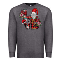 Charcoal Heather Love Gnome Premium Sweatshirt - SublimationCraftShop