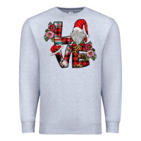 Heather Grey Love Gnome Premium Sweatshirt - SublimationCraftShop