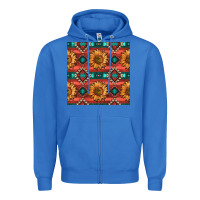 True Royal native american aztec seamless pattern 2 Zipper Hoodie - BundleAndBundleShop