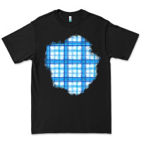 Black Winter Tartan Patch Premium Tee - BundleAndBundleShop
