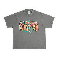 Tornado I am a survivor peach ribbon Urban Heavy Tee - NancyCooperArtShop