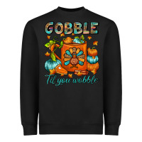 Black Gobble Til You Wobble Coffee Mug Heavyweight Sweatshirt - FaDigitalArtStudio