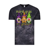 Cloud Black Mardi Gras with my gnomes Vintage Tee - NancyCooperArtShop