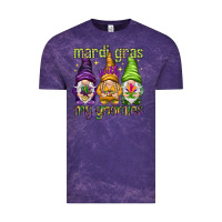 Cloud Purple Mardi Gras with my gnomes Vintage Tee - NancyCooperArtShop