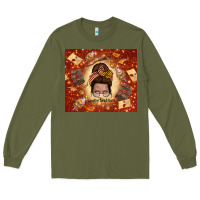 Army Green wizard head mom Long Sleeve Tee - TumblerDesignByShophia