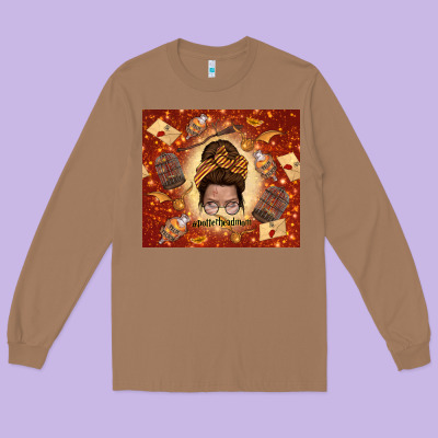 Wizard Head Mom Long Sleeve Tee Designed By Tumblerdesignbyshophia