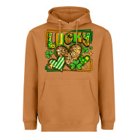 Meerkat lucky st patricks day hearts Heavyweight Hoodie - LillyAllenDesigns