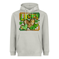 Moon Dust lucky st patricks day hearts Heavyweight Hoodie - LillyAllenDesigns