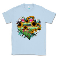Dusty Blue Chiapas State Of Mexico Map Classic Tee - RanaPortraitStore