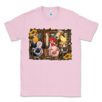 Bubblegum Pink western farm animals Classic Tee - RanaPortraitStore