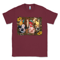 Burgundy western farm animals Classic Tee - RanaPortraitStore