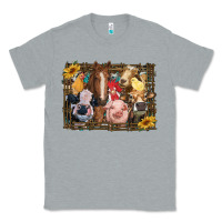 Heather Grey western farm animals Classic Tee - RanaPortraitStore