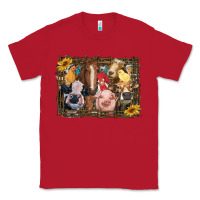 Red western farm animals Classic Tee - RanaPortraitStore