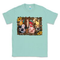 Seafoam western farm animals Classic Tee - RanaPortraitStore