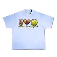 Grape Ice peace love softball Urban Heavy Tee - JahusDesignShop