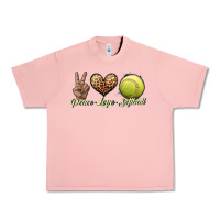 Salmon peace love softball Urban Heavy Tee - JahusDesignShop